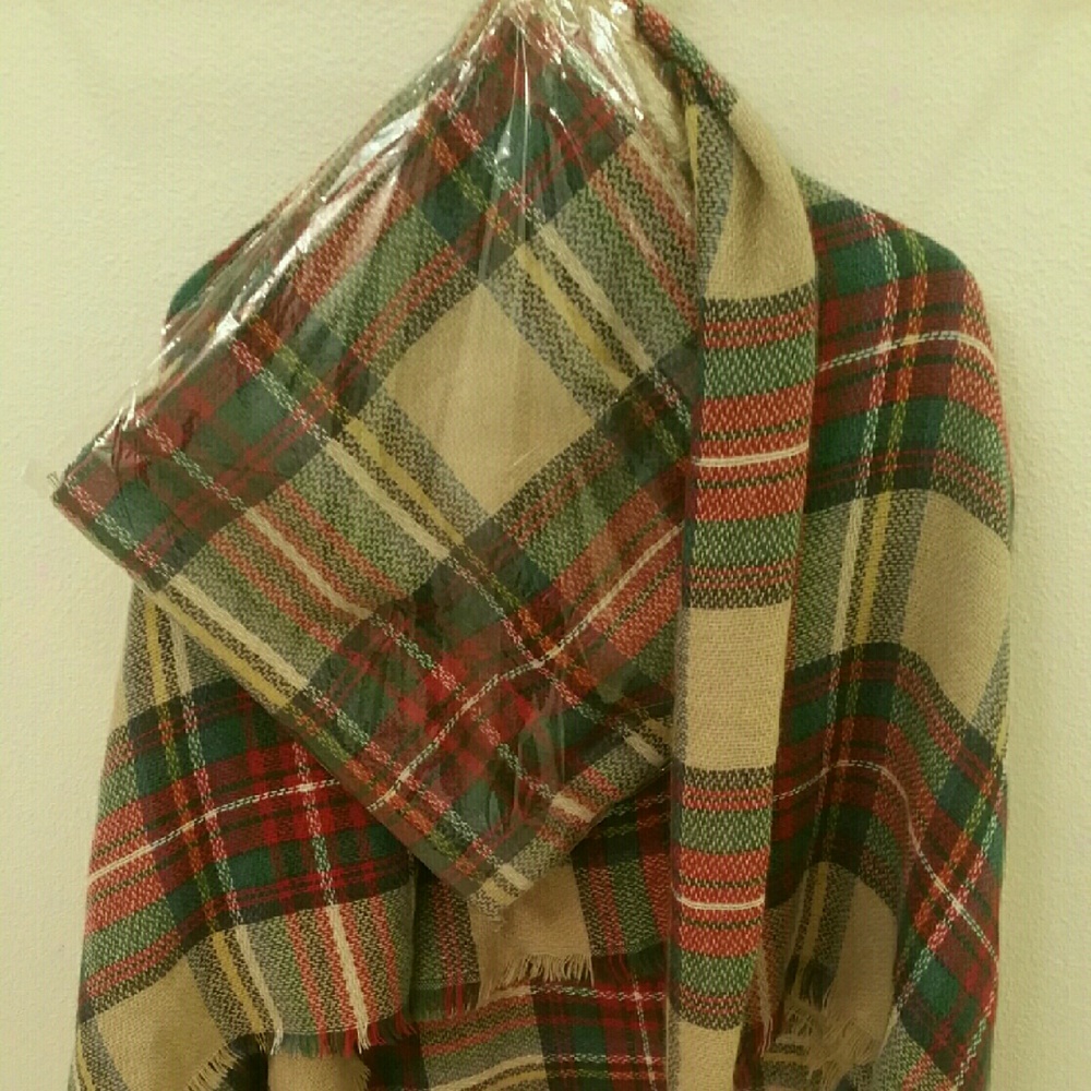 Popular Plaid Tartan Blanket Scarf
